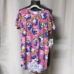 NWT Lularoe Disney Donald Duck kids Gracie size 12